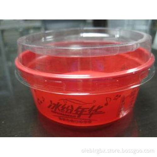 300ml 10oz Disposable Clear Plastic Cups , Ice Cream Cups F